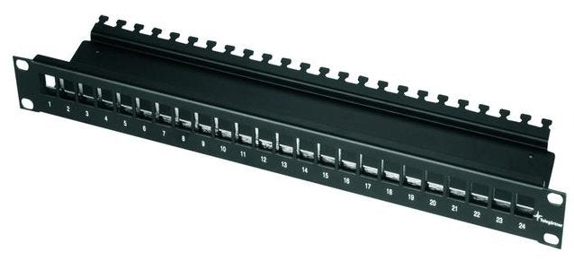 Telegärtner Amj-s 19 '' Panel Connection 24 Ports Without Equipar, Black