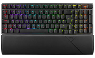 ASUS Keyboard German Rog Strix Scope Ii 96 Wireless USB + RF Wireless + Bluetooth Qwertz Black — image 1