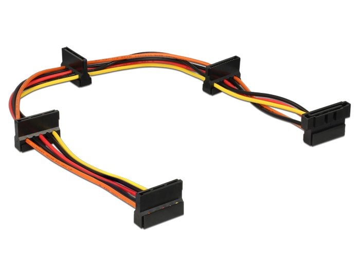 Delock Cable Power Netz-splitter SATA 40CM Multicolour