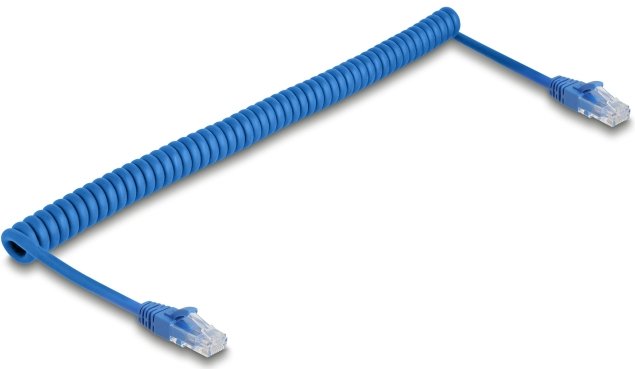 Delock Cable RJ45 Spiral Mecker Zu Mecker CAT.6 UTP 0,8M