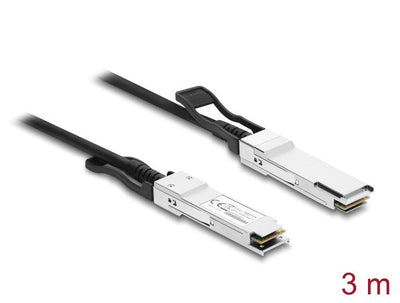 Delock Twinax Cable QSFP28 Connector Male a QSFP28 Connector Male 100Gbps 3M — image 1