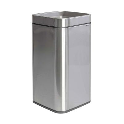 Maul 9502594 Bucket Basura Rectangular Steel Inoxidable Black Silver