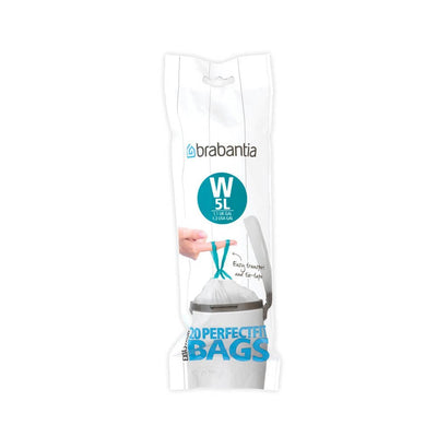 Brabantia Perfectfit Bin Liner Type W, 5 L, 20 Bags — image 1