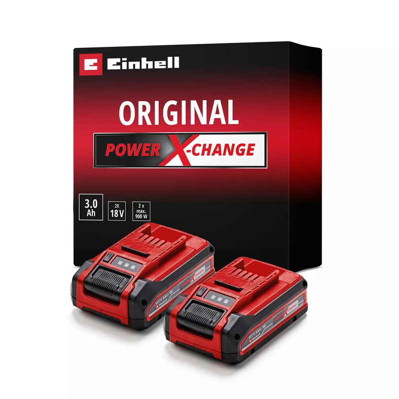 Einhell Battery Power-x-change Plus Twin-pack 18VOLT 3,0AH Red/Black 2 Pcs Without Charger 4511631