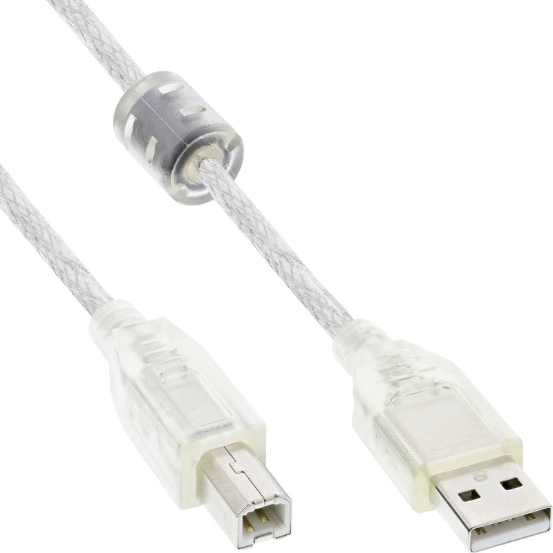 Inline USB 2.0 Cable a B Male With Inductancia Ferrita 5M