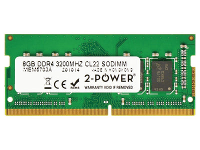 2-POWER Memory SODIMM 8GB DDR4 3200MHZ CL22 SODIMM MEM5703A — image 1