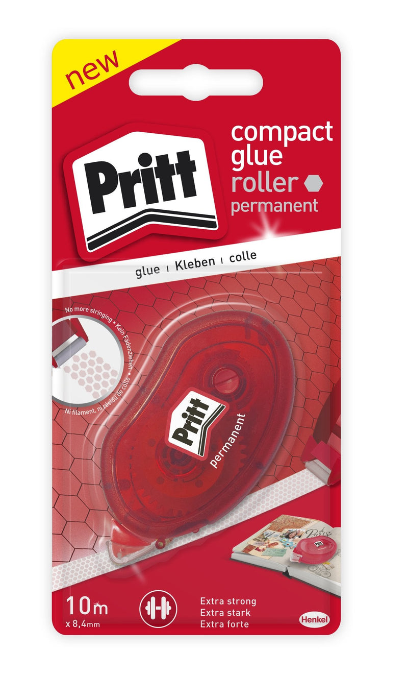Pritt Rodillo Adhesive Compact, a: 8,4MM, L: 10M, Permanente