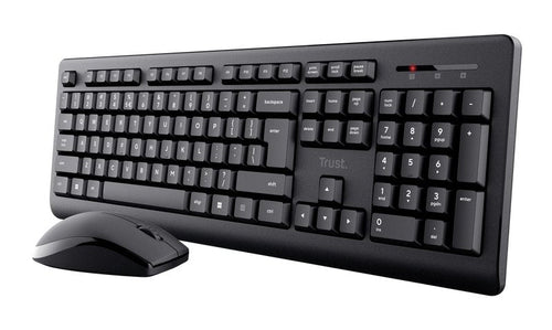 Trust Primo Keyboard Mouse Included Universal RF Wireless QWERTY English Ee. Uu. Black — image 1