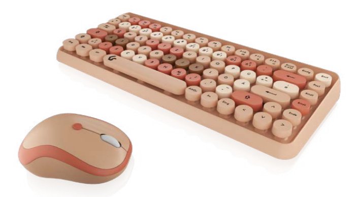 Keysonic Mini-tas-set With Mouse Beige, KSKM-5200M-RF (de)