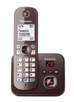 Panasonic KX-TG6821GA Phone Dect Brown Identificador Llamadas