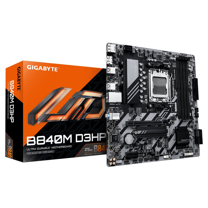 Gigabyte Motherboard B840M D3HP AM5 4XDDR5 4XSATA 2XM.2 B840M D3HP