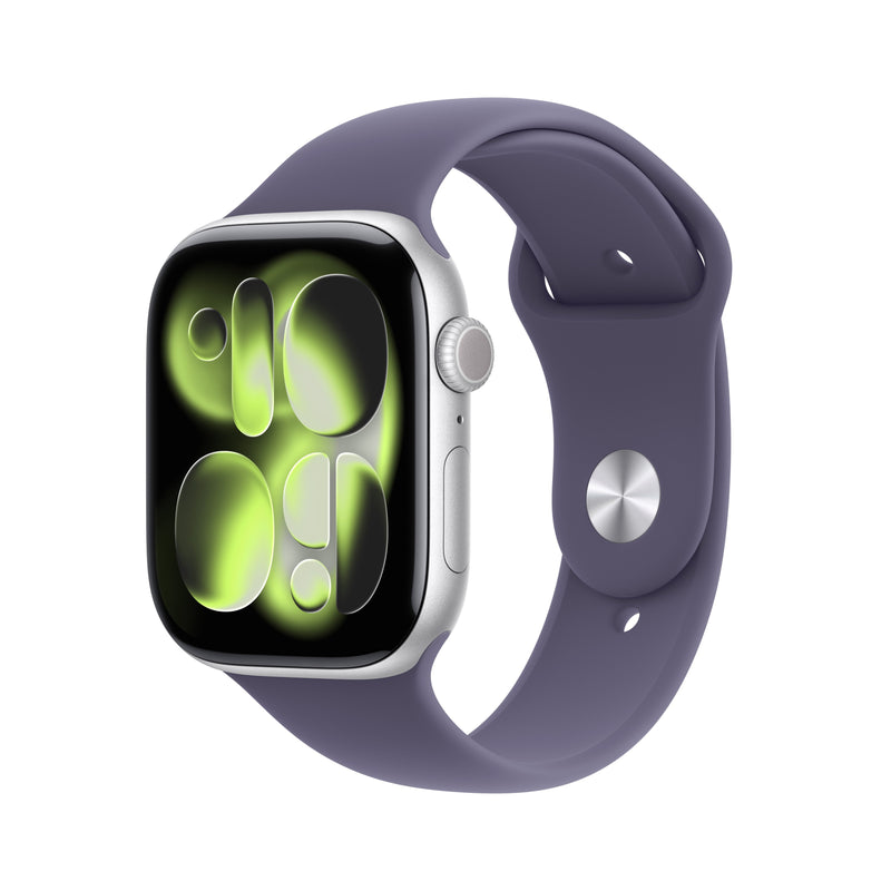 Apple Watch S11 Aluminium Cellular 46MM Plata (sportarmband Nebelviolett) M L