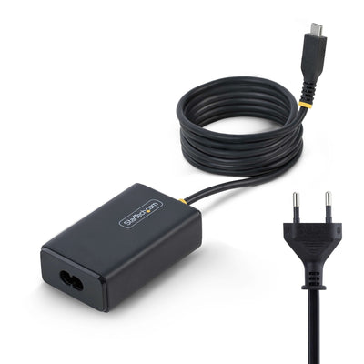 StarTech.com Adapter Power USB-C With USB Cable -c 1 5M Connector Ca 110-240V 65 Watts Europa Black — image 1