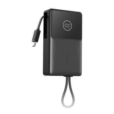 Joyroom Power Bank With Digital Display, C + U + U, Pd 22.5W, 10000MAH With Built-in Retractable Typle-c Cable — image 1