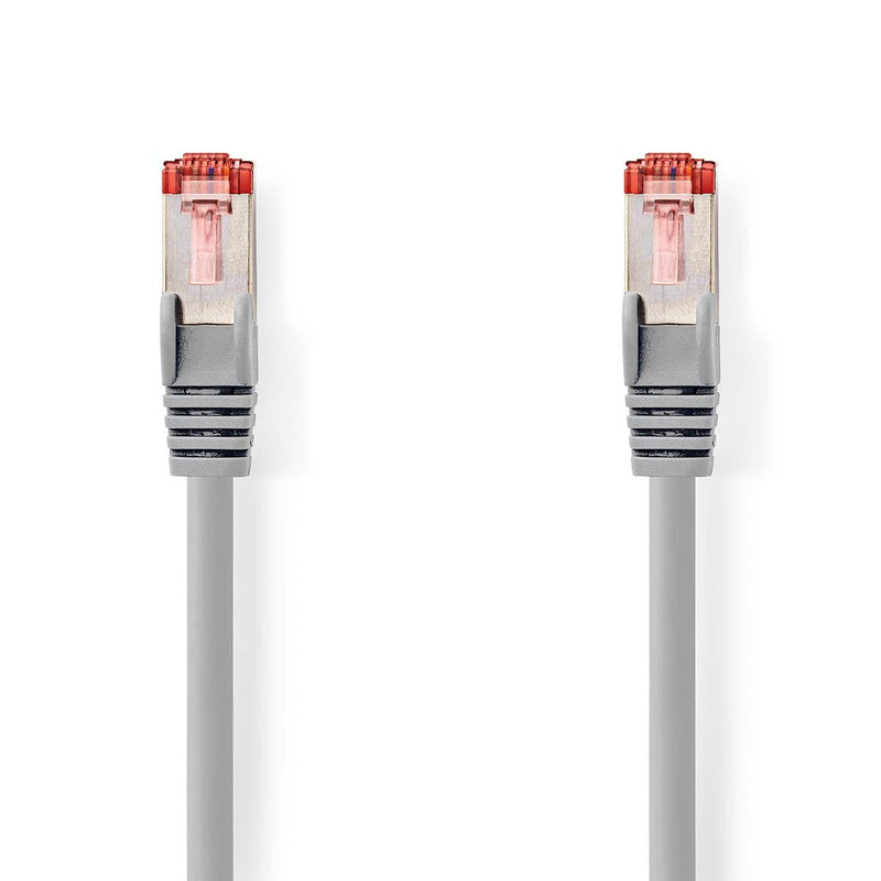 Nedis CAT.6- Network Cable RJ45 Connector Male RJ45 Connector Male - S/FTP 3.00M Round Lszh Grey Label