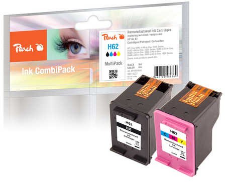 Peach 0F319637 Ink Black H62, Cyan Magenta Yellow 2 Pieces