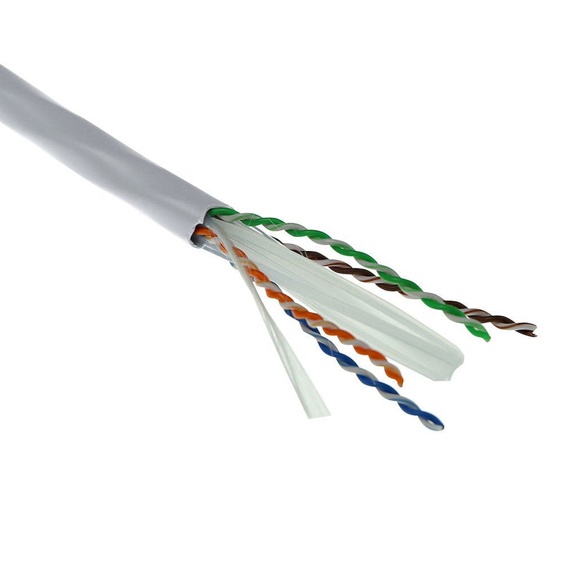 CAT.6A U UTP Solid Installation Cable Pvc Eca 23AWG Grey 305 Meter