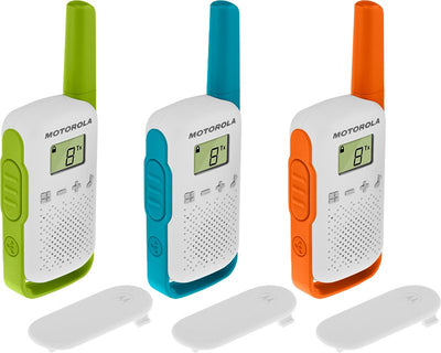 Motorola Walkie-talkie TLKR-T42 Packs 3 PMR446/8KM/16CANALES/500MW/Clip Cinturon 59T42TRIPLEPACK — image 1