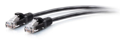C2G 7FT (2.1M) CAT.6A Snagless Unshielded (UTP) Slim Ethernet Network Patch Cable Black Cable Interconexión RJ — image 1