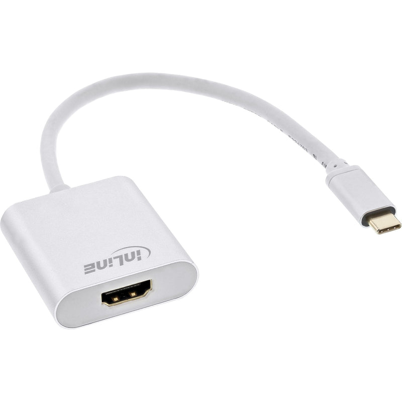 Inline Adapter USB , USB Type-c Male a HDMI Female (modo DP Alt), 4K2K, Silver 0,2M