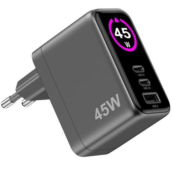 45W 2 USB-C/ USB-A Charger Travel