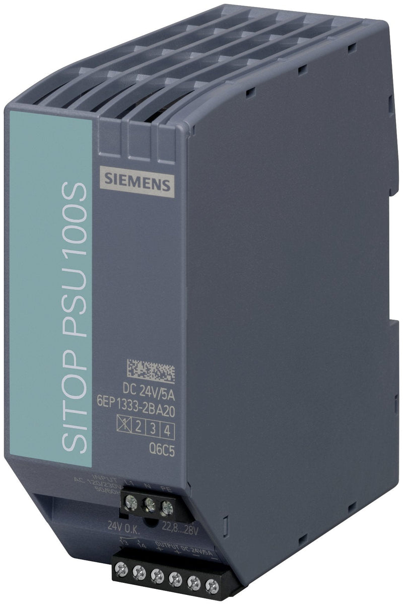 Siemens 6EP13332BA20 Sitop PSU100S 24V 5A Gerege. Power Eing. 120V 230VAC