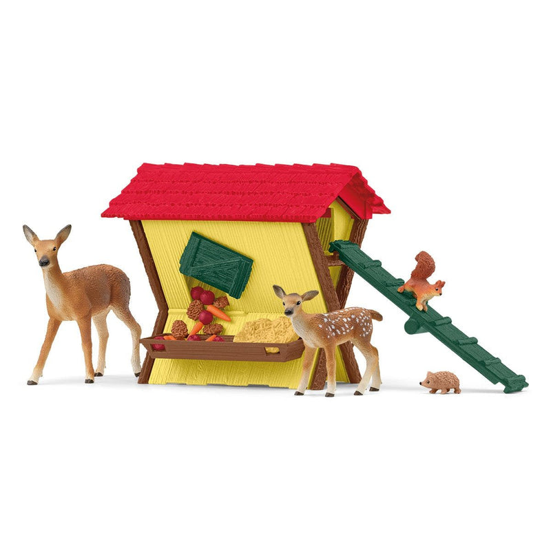 Schleich Figure Farm World Alimentando a Animales Bosque 42658