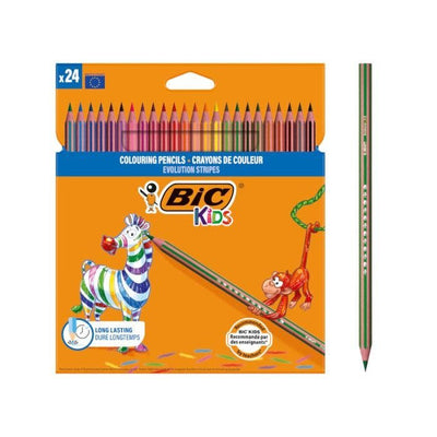Bic Pencils Colours Kids Evolution Stripes Case 24 C/Surtidos — image 1