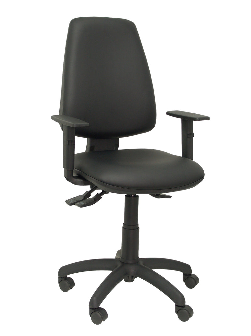 Chair Elche Sincro Similpiel Black With Arm Regu
