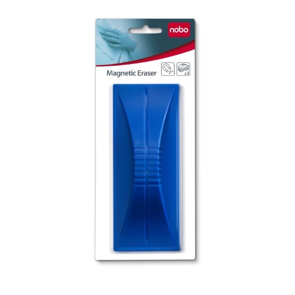 Nobo Borrador Magnetic Whiteboard White - Magnet Integrado - Colour Blue