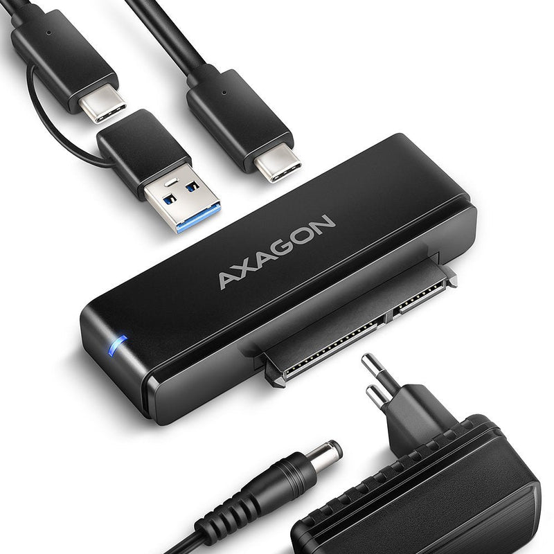 Adsa-fpx Adapter USB-C 10Gbps SATA 6G 2.5/3.5 Pulgadas SSD/HDD Fastport X, Tym Power Supply, 60CM USB-C/USB-A