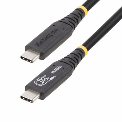 StarTech.com 50CM (1.6FT) USB4 Cable Usb-if Certified USB-C Cord 40Gbps - USB Typ-c-cable - 24 Pin USB-C Zu 24 — image 1
