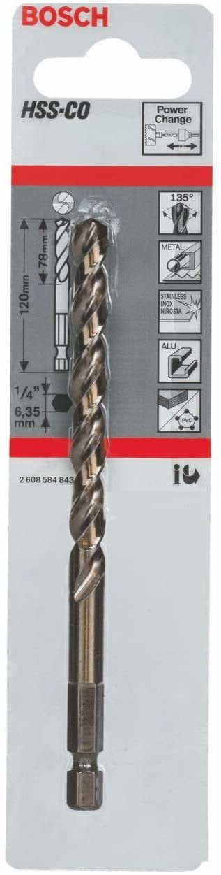 Bosch Professional Hss-co, Ø 7,15MM X 120MM Sierras Perforadoras 2608584843