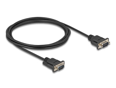 Delock 88218 Cable Serie RS-232 D-SUB9 Male a Male 2M — image 1
