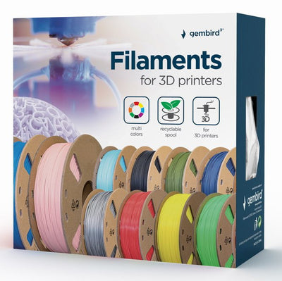 Bobina Filamento Pla 1.75MM 1KG Blue Florescente — image 1