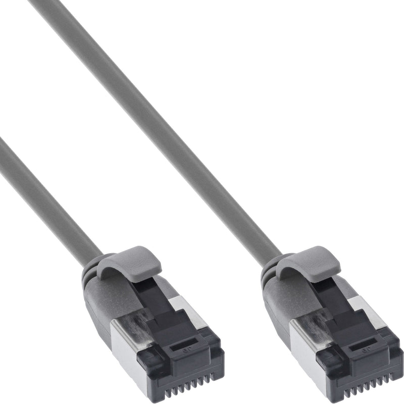 Inline® Network Cable Slim, U/FTP, CAT.8.1, Tpe Halogen-free, Grey 3M