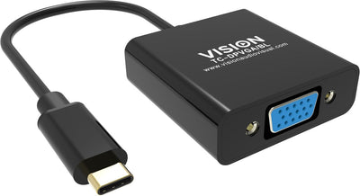 Vision Tc-usbcvga/Bl Adapter Cable Vídeo USB Type-c VGA (d-sub) Black — image 1