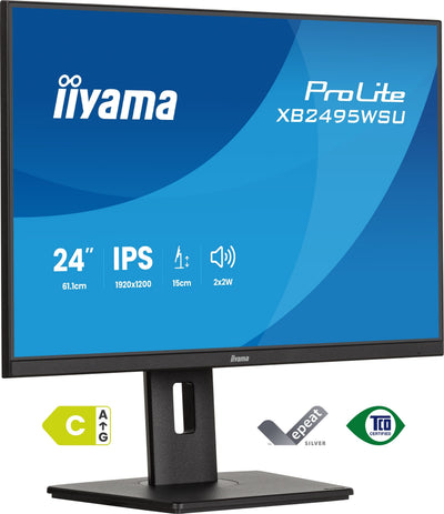 Iiyama Monitor 24 XB2495WSU-B1 16:10 HDMI + DP + USB-C IPS — image 1