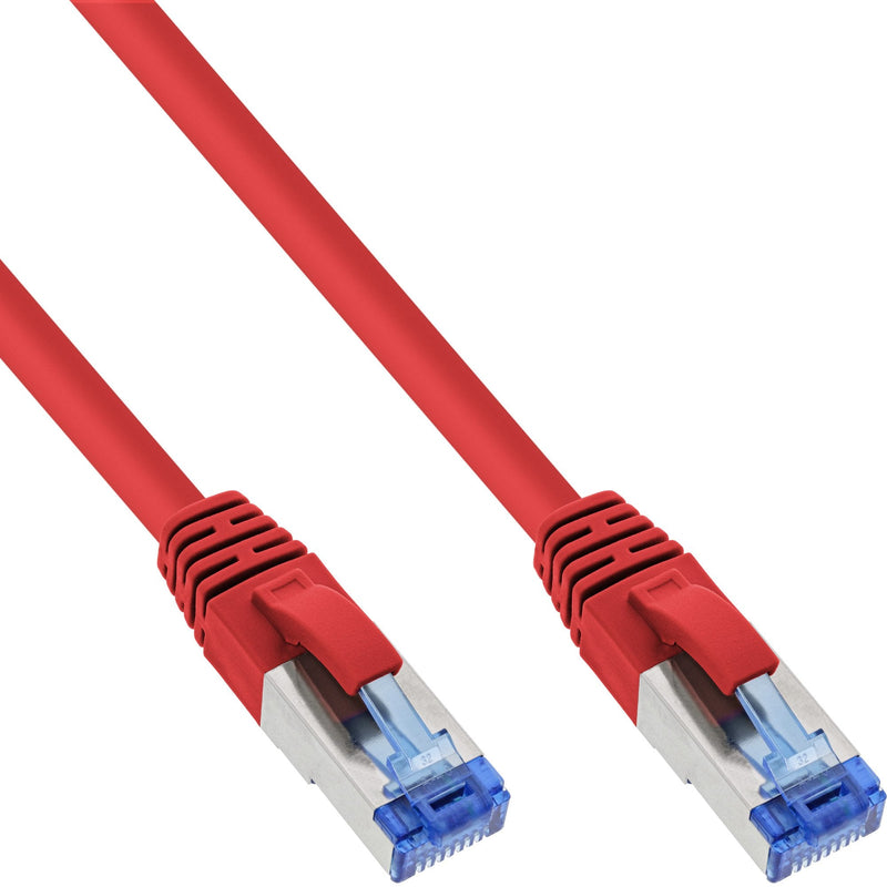 Inline Network Cable S/FTP Pimf CAT.6A Libre Halógenos 500MHZ Red 1M