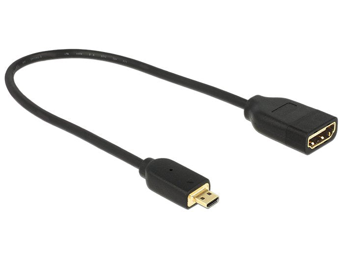 Cable Micro HDMI Male a HDMI Female 2.0 4K 60HZ 20CM Premium Slim