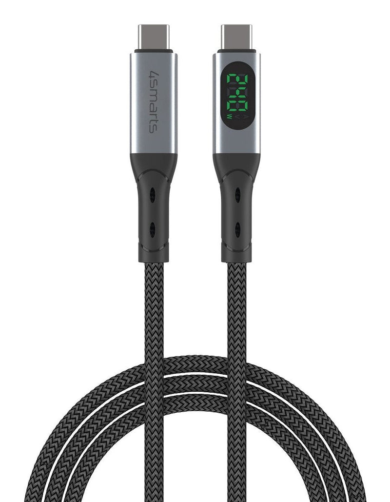 4SMARTS Cable 541438 USB USB4 Gen 2X2 1,5M USB C Black Grey