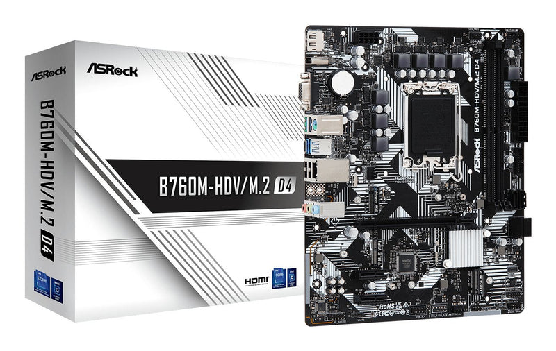 Asrock B760M-HDV/M.2 D4 Intel B760 Lga 1700 microATX