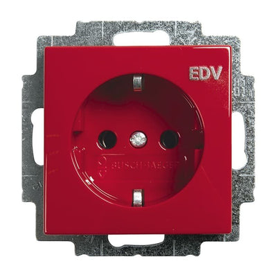Busch Jaeger 20 Euc DV-917 Schuko Socket Power Edv Red Busch-balance Si — image 1