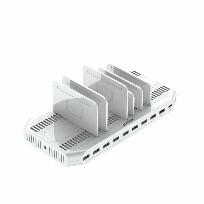 Unitek And -2190 Estación Charging 8x USB 2.4A 160W 2X QC3.0 USB-C And -2190