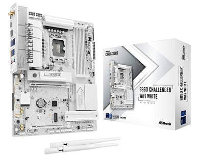Asrock Motherboard B860 Challenger Wi-Fi DDR5 Intel S1851 White Retail — image 1