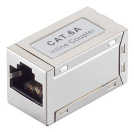 Cableverbinder CAT.6A 2x RJ45 MP Kleine Bauform