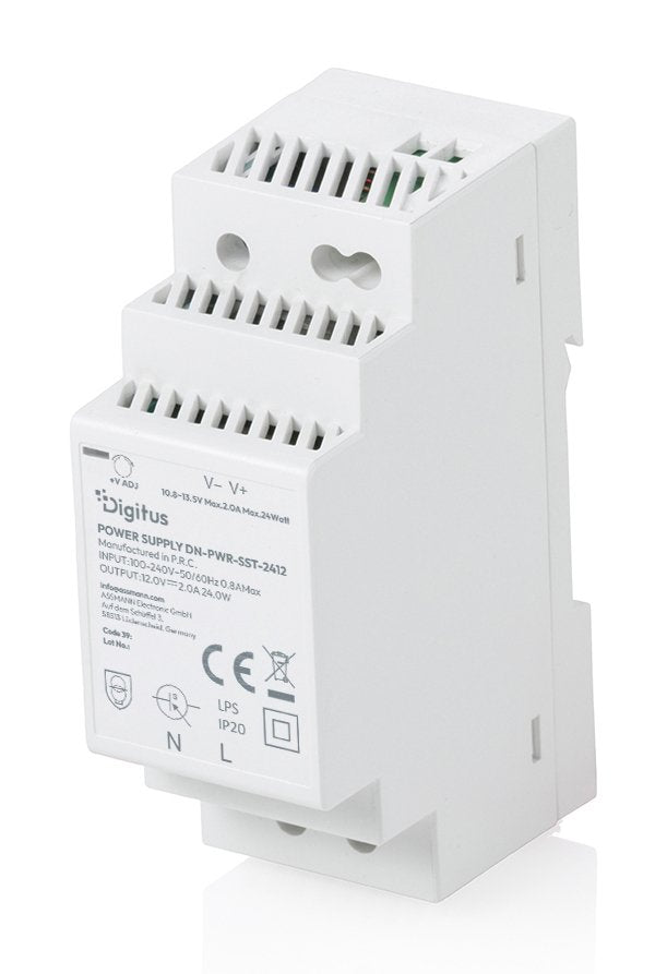 Digitus Power Supply 12V DC 24W Step-shape Din-rail