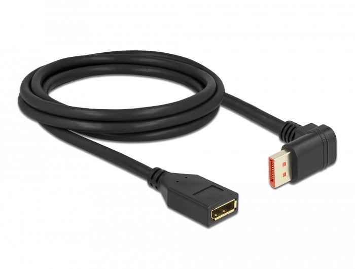 Delock Alargador DisplayPort Male 90° Hacia Abajo Ángulo a Female 8K 60 HZ 2M