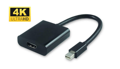 Microconnect MDPHDMI6B Adapter Cable Vídeo 0,2M Mini DisplayPort HDMI Black — image 1