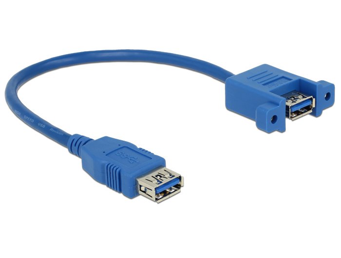 Delock USB Cable 3.0A Female USB 3.0A Female Installation 0,25M